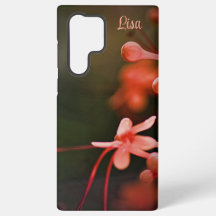 Personalized Orange Flower Samsung Case
