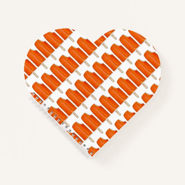 Personalized Orange Ice Cream Creamsicle Popsicle Notebook (Front)