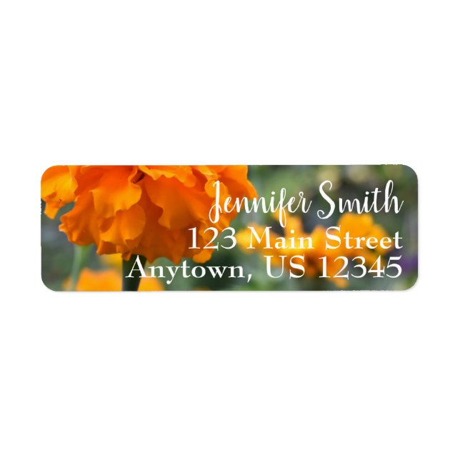 Personalized Orange Marigold Nature Floral Flower (Front)