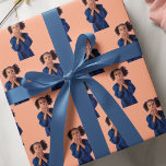 Personalized Orange Photo Collage Kids Birthday Wrapping Paper<br><div class="desc">Celebrate your child's special day with our Personalized Orange Photo Collage Kids Birthday Wrapping Paper! This charming design features a delightful mint background adorned with customizable photo frames, allowing you to add your favourite snapshots of your little one. Perfect for wrapping birthday presents with a personal touch, this wrapping paper...</div>