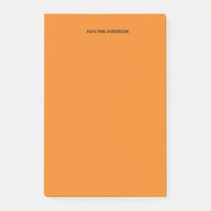 Personalized Orange Post-it Notes