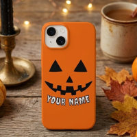 Personalized Orange Pumpkin Halloween Your Name