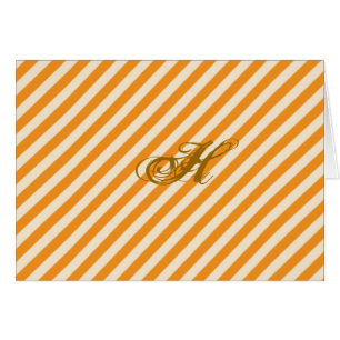 Personalized Orange Striped