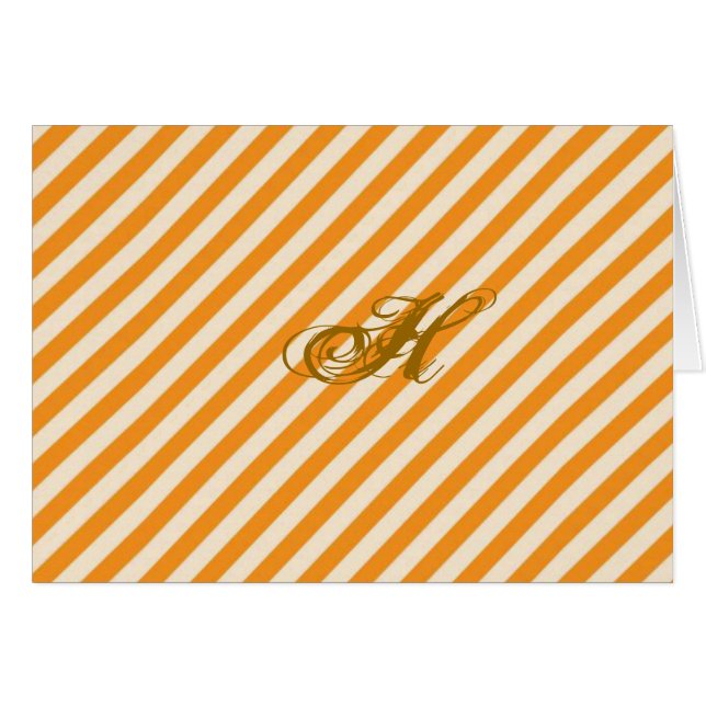 Personalized Orange Striped (Front Horizontal)
