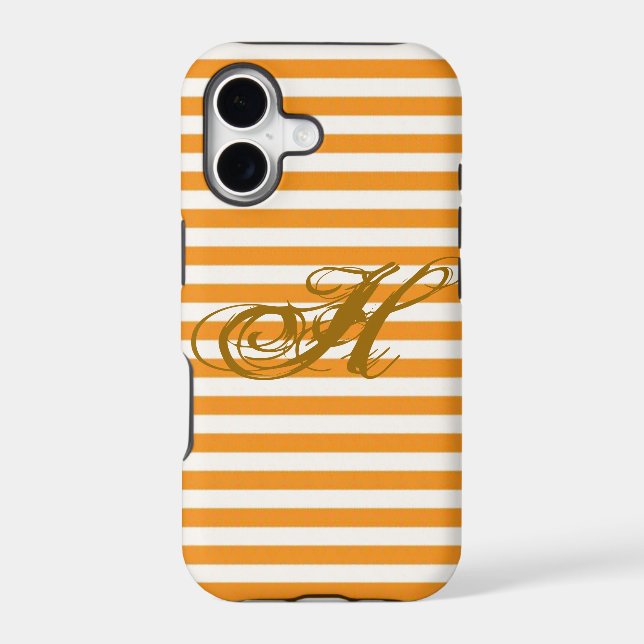Personalized Orange Striped (Back)