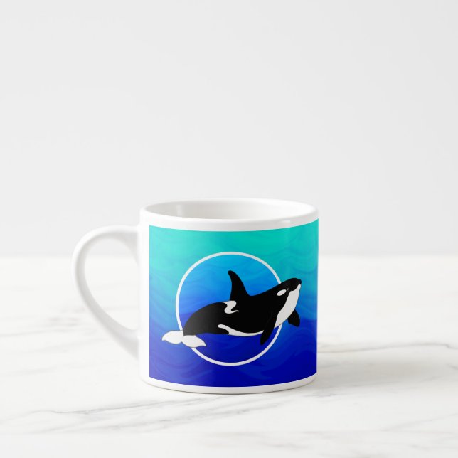 Personalized Orca Espresso Mug (Left)