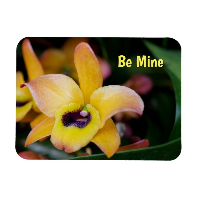 Personalized Orchid Flexible Magnet (Horizontal)