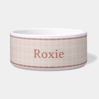 Personalized Organic Modern Plaid Accent Pet