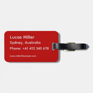 Personalized Oriental Rug Luggage Tag