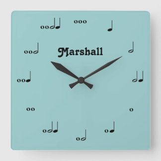 Personalized Original Music Note Clock