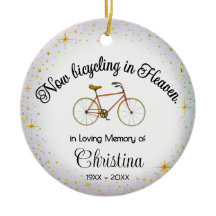 Personalized Ornament | Bicyclist "In Memory"