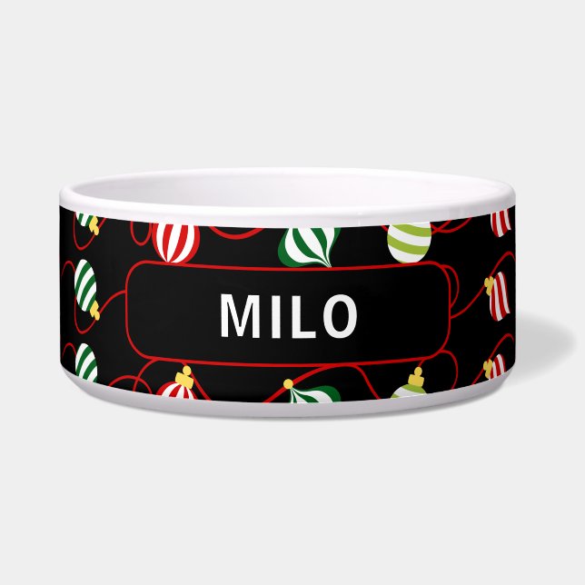 Personalized Ornament Christmas Dog (Front)