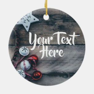 Personalized Ornament Christmas Rustic