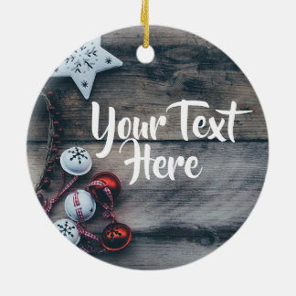 Personalized Ornament Christmas Rustic