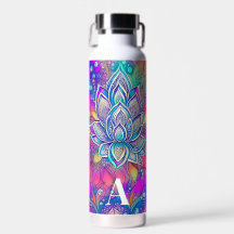 Personalized Ornate Colourful Vibrant Lotus Flower