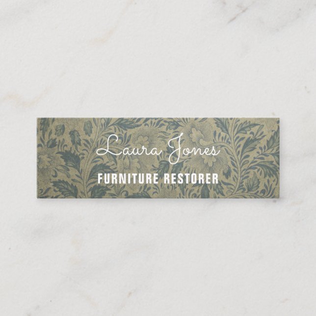 Personalized "Ornate Wallpaper" Instagram Mini Business Card (Front)