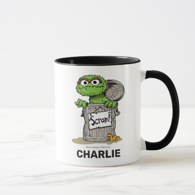 Personalized Oscar the Grouch Scram Mug (Right)