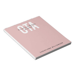 Personalized OTA Occupational Therapy Assistant Notepad