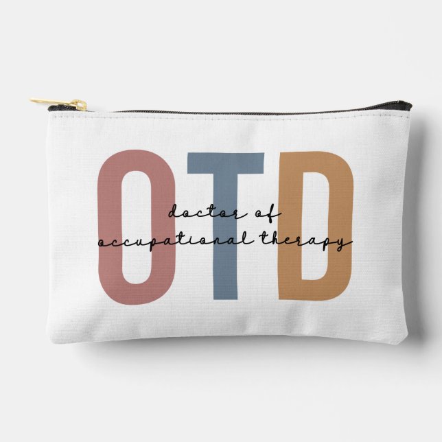Personalized OTD Doctor of Occupational Therapy  Accessory Pouch (Front)