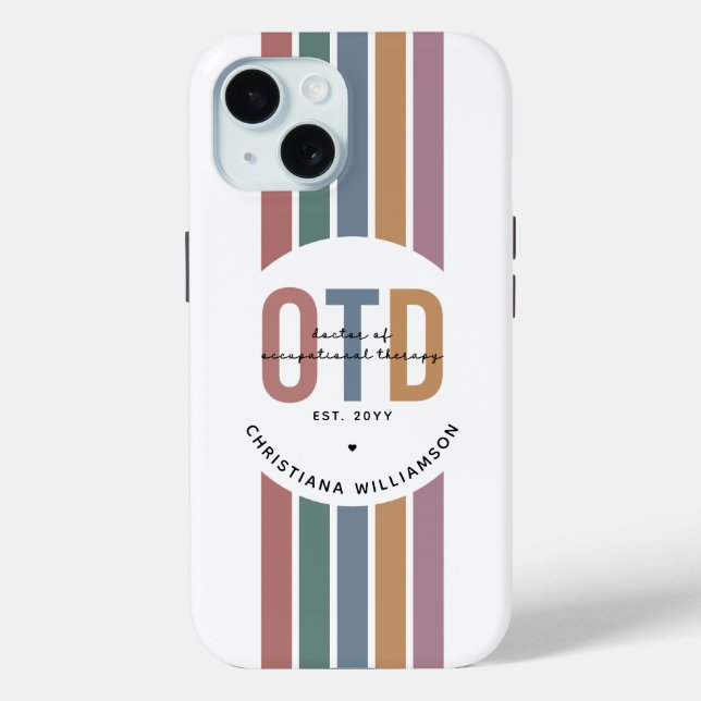 Personalized OTD Doctor of Occupational Therapy Case-Mate iPhone Case (Back)