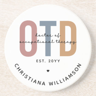 Personalized OTD Doctor of Occupational Therapy Coaster