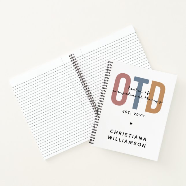 Personalized OTD Doctor of Occupational Therapy Notebook (Inside)