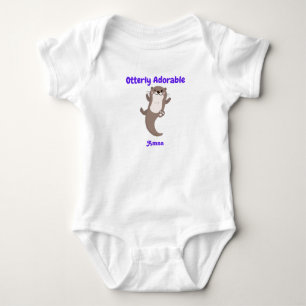Personalized Otterly Adorable Baby Bodysuit
