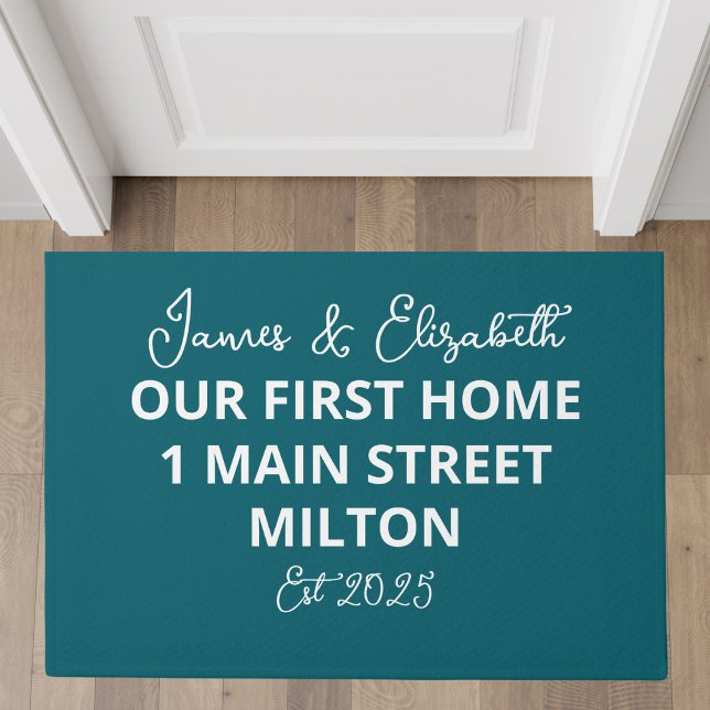 Personalized Our First Home Custom Address Doormat (Creator Uploaded)