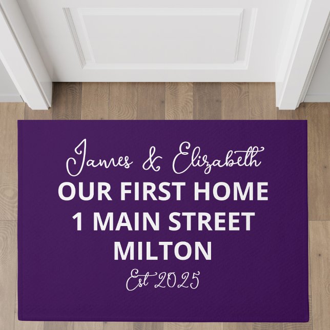 Personalized Our First Home Custom Address Doormat (Creator Uploaded)
