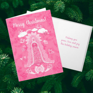 Personalized Our Lady of Guadalupe Holiday Card