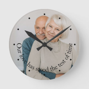 Personalized Our Love Has Stood The Test Of Time Round Clock