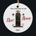 Personalized Our New Home Christmas ornament<br><div class="desc">Personalized Our New Home Christmas ornament</div>