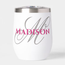 Personalized outdoor wine glass