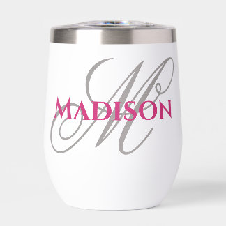 Personalized outdoor wine glass