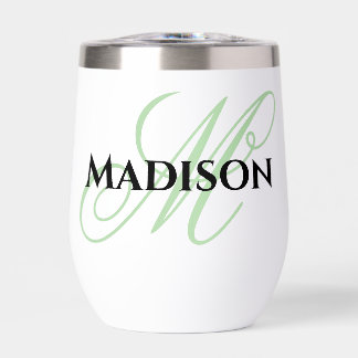 Personalized outdoor wine glass