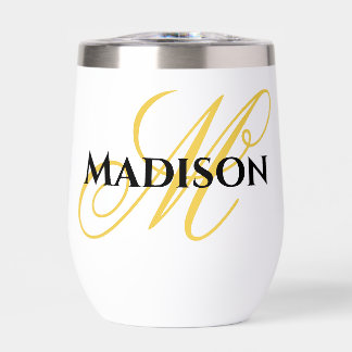 Personalized outdoor wine glass