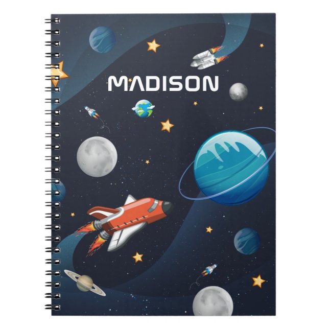 Personalized Outer Space Activity in the Galaxy Notebook (Front)