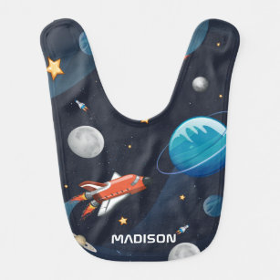 Personalized Outer Space Galaxy Activity Bib