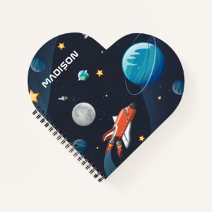 Personalized Outer Space Galaxy Activity Galaxy Notebook