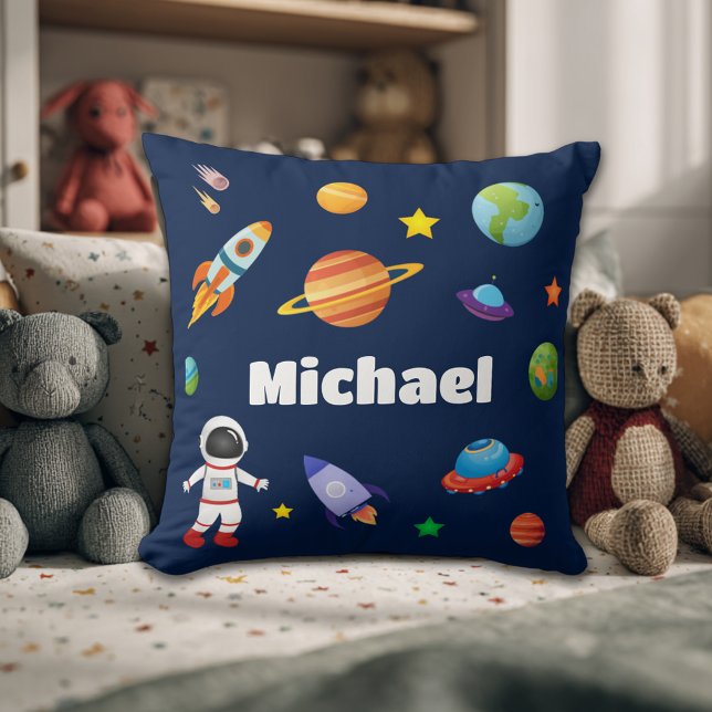 Personalized Outer Space Kids Cushion (Creator Uploaded)