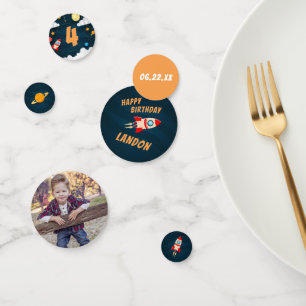 Personalized Outer Space Theme Birthday Party Confetti