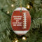 Personalized Oval Football Sports Ornament