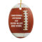 Personalized Oval Football Sports Ornament