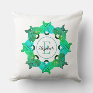 Personalized Ovarian Cancer Awareness Pillow