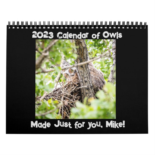Personalized Owl Calendar (Cover)