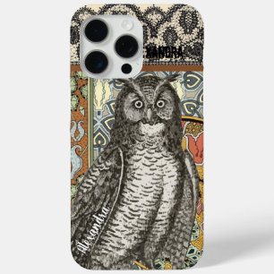 Personalized Owl Damask iPhone 5c case