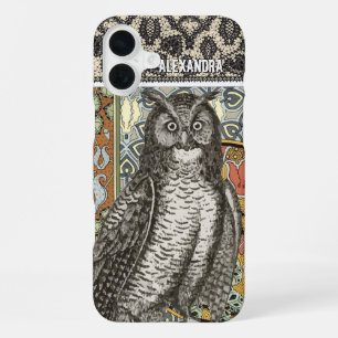 Personalized Owl Damask iPhone 7 case