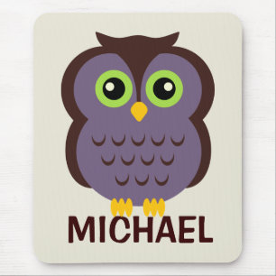 Personalized Owl Mousepad for Kids