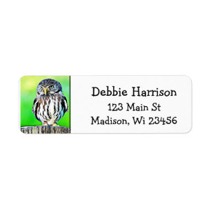 Personalized Owl Return Address Labels