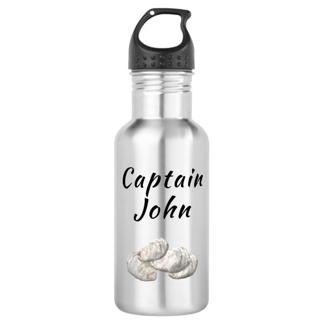 Personalized Oyster Fisherman's 532 Ml Water Bottle (Front)